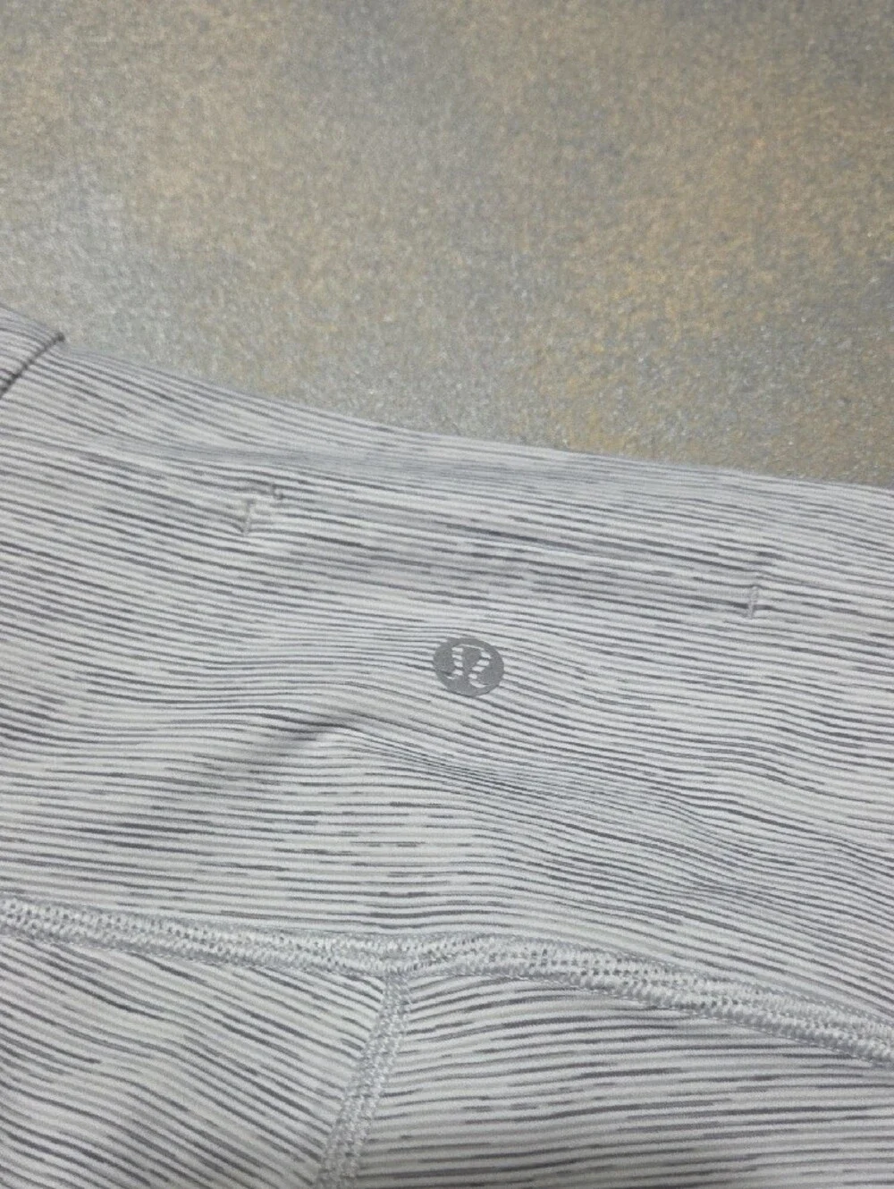 lululemon athletica Light Gray Heather Mesh-Panel Leggings